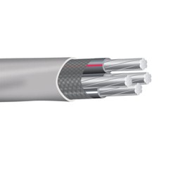 75′ 2-2-2-4 Aluminum SER 100 Amp Service Entrance Cable Gray 600V