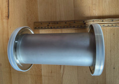 VACUUM – Full Nipple ISO 80 Length 7.00″ (178 mm) Brand New 304 SS JISO2N80