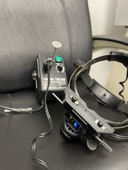 Pair Of Topcon ID-5 Indirect Binocular Ophthalmoscopes with PS-10B Power Supply
