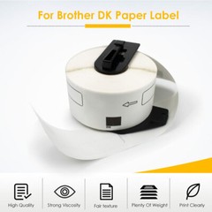 Compatible with Brother Labels DK-2205(62mm x 30.48m) DK-2210 DK-1241 DK-1201