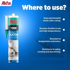 100% Waterproof White Silicone Caulk – 12 Pack, 10.1 fl. oz. for Kitchen, Bathro
