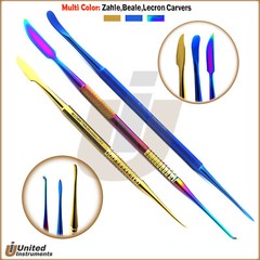 Multi Color Lecron Zahle Beale Carvers 3Pcs Wax and Modelling Dental Lab Tools