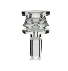 14mm Glass Bowl Thick Grav Style Male slide One Hole Push Bowl downstem