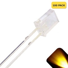 100 x 2x5x7mm Rectangle LEDs Wide Angle Yellow Gold LED Square x 2 5 7 – 7x5x2 m