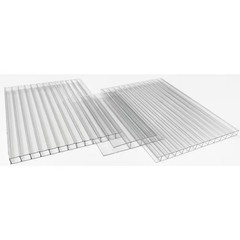 Thermoclear 2 In. X 96 In. X 1/4 In. (6mm) Polycarbonate Multi-Wall H-Channel
