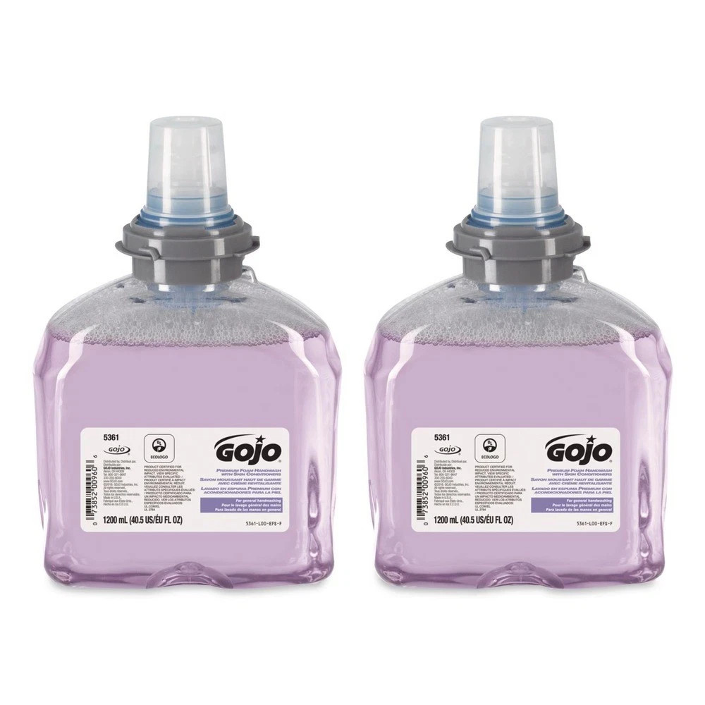 GOJO 536102 1,200 mL TFX Luxury Foam Hand Wash Refill – Cranberry Scent [2/Pack]