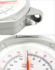 Precision Hanging Scale 440lbs 200kg Capacity Dual Unit Heavy Duty Hook Max Uses