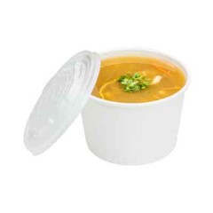 Karat Earth 16oz Eco-Friendly Paper Food Containers – White (114.6mm), KE-KDP16W