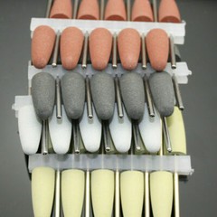 50 Pcs Dental 2.35mm Lab Silicone Rubber Polishing Burs Shank Polishers Diamond