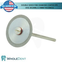 Ortho Dental Fine Double Sided Diamond Coated Disc IPR Separator Ø22mm, 0.19