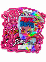 3.5g Smell Proof Mixed Holographic Candy Mylar Bags Resealable Pouches 25-100pcs