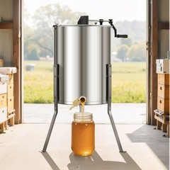 VEVOR Manual Honey Extractor 4/8 Frame Beekeeping Honeycomb Stainless Steel