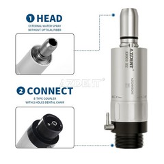 Dental Low Speed Handpiece Kit Contra Angle/Straight Push Button B2/M4 Air Motor