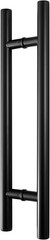 HONGYUN 24″ Commercial Door Pull Handle 304 Stainless Steel Black Pair.