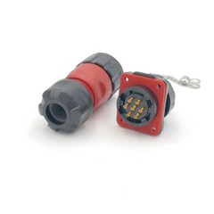 7 Pin Power Signal Connector Male Plug & Female Socket Outdoor Waterproof IP67