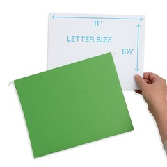 25 Blue Summit Supplies Hanging File Folders Letter Size with 3″ Expansion, A…