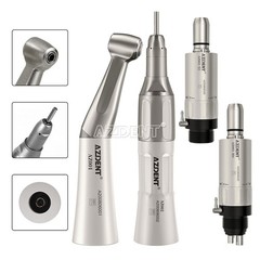 Dental Low Speed Handpiece Kit Contra Angle/Straight Push Button B2/M4 Air Motor