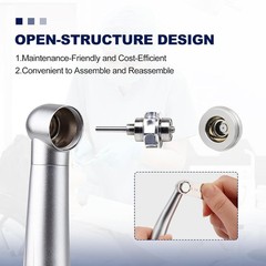 Sibodent E-generator Dental LED Fiber Optic High Speed Handpiece 4 Holes YBM