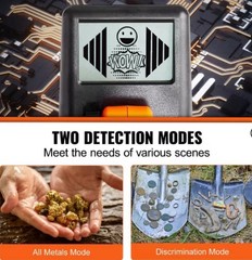 VEVOR Metal Detector for Kids Professional Gold Detector 6 in IP68 Waterproof