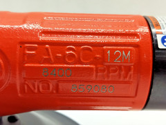 Fuji FA-6C-12M Air-Powered Angle Grinder 8400 RPM