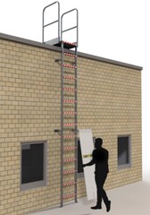 Vari-Safe LADDER LOCKOUT Anti Climb Ladder Security Door for Fixed Ladders