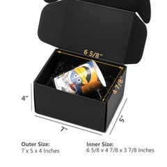 7x5x4 Inches Black Shipping Boxes 25 Pack – Corrugated Cardboard Mailing Box …