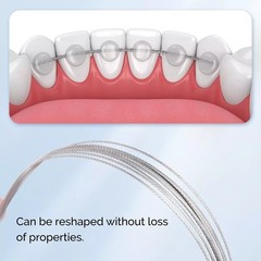 10 Pcs/Pack Dental Orthodontic Stainless Steel Flat Strand Lingual Retainer Wire