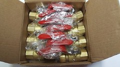 5 PIECES 1/2″ PUSH FIT x 1/2″ FNPT (FEMALE THREADED) BALL VALVE