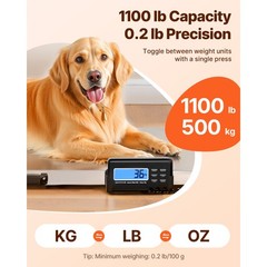 Uimoso 1100 lbs Digital Shipping Scale with 0.2 lbs Precision for Postal Use