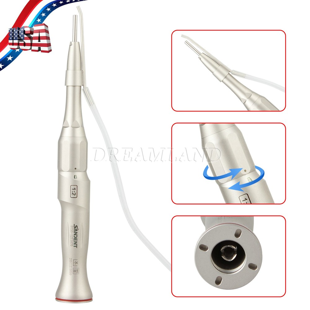 Dental Surgical Straight Handpiece 1:1 1:2 Oral Surgery 20 Degree External