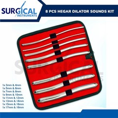 14 Pcs Hegar Uterine Dilator Set Double Ended OB/Gynecology Surgical Instruments