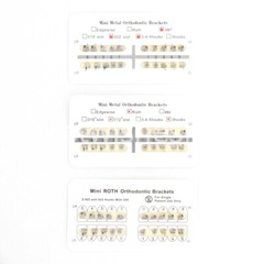 Dental Orthodontic MIM Monoblock Brackets Metal Mini Roth/MBT 0.022/0.018 Hook