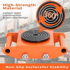 4PCS Machinery Mover 6/8/12 Ton Heavy Duty Machine Dolly Equipment Roller Skates