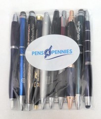 10ct Mixed Lot Executive Metal Super Premium Misprint Pens HUB PEN Gold/Marble