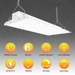 3500K/4000K/5000K LED Linear High Bay Light 220W Warehous Shop Lights AC120-277V