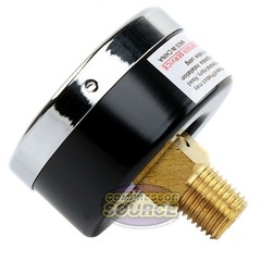 1/4″ NPT Air Pressure Gauge 0-160 PSI Rear Back Mount Mount 2″ Face 102D-204F