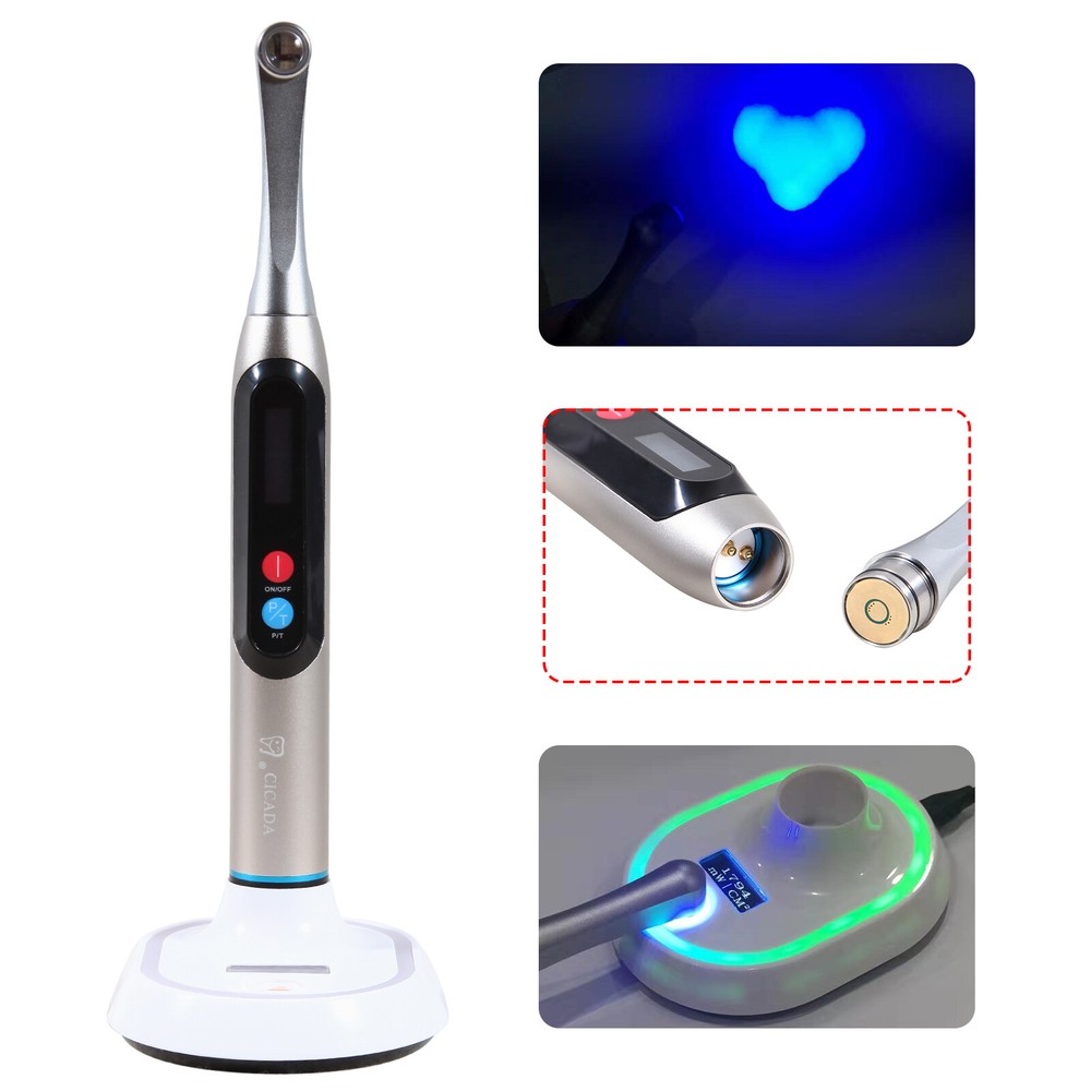 1-10 Pcs Dental Cordless LED Curing Light Lamp 1 Second Deep Wide Specturm