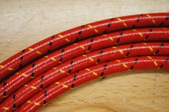 Ford 1841 Industrial Tractor Cloth Copper Spark Plug Wires Set Loader Backhoe