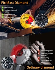 Diamond Metal Cutting Wheel 4 1/2 in for Angle Grinder Blade,Cut Off Wheel 7/…