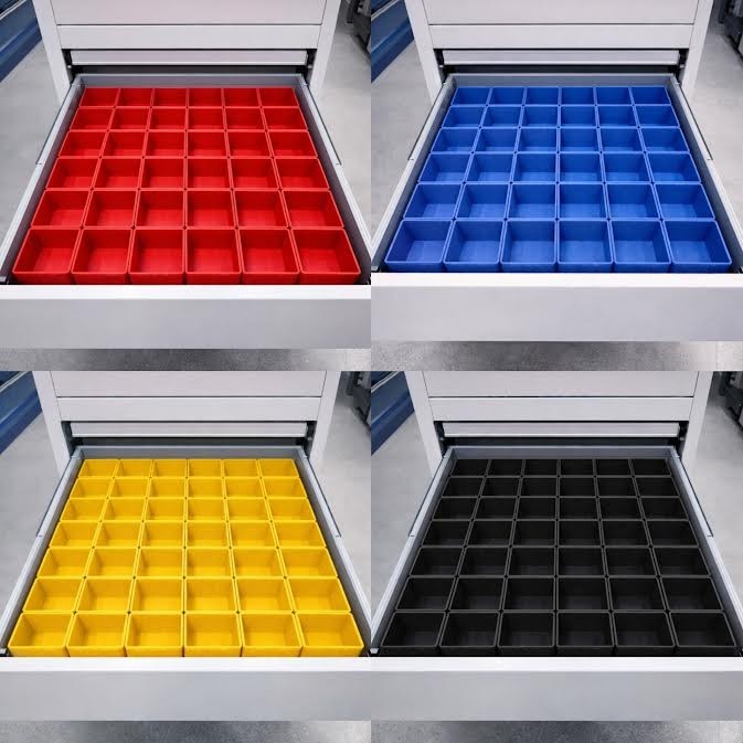 32pc 3×6″ Drawer Organizer Bins Modular Storage Hardware Craft Toolbox System
