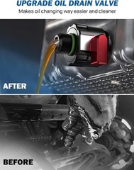 Oil Drain Plug Compatible with 2015-2024 F150 2.7L 5.0L Raptor Mustang, 2021-202