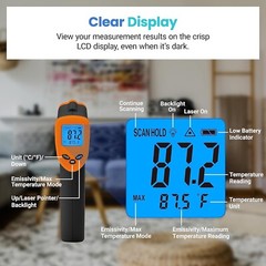 Digital Infrared Thermometer Temperature Gun Laser IR Cooking -58°F-842°F
