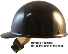 MSA Skullgard Cap Style with Swing Suspension – Custom Black
