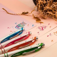 Pentel EnerGel Pearl Gel Pen, Needle Tip, (0.7mm), Pack of 4 with 2 Free Pens!!