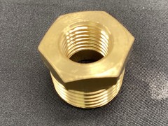 Hex Reducer Bushing 1/2″ Male x 1/4″ Female NPT Adapter Pipe Fitting Brass