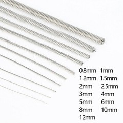 0.8mm – 12mm Wire Rope Cable Stainless Steel A2 Rigging Plastic Coated Wire PVC