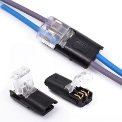 NEW Double-Wire Plug-in Connector,Cable Clamp with Locking Buckle, 10~100pcs