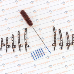 3.5mm Clávicle Hook Sáfety Locking Plátes 2H-6Holes L/R & Screw 81Pcs Set Ti