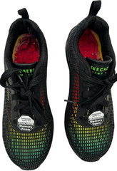 Skechers Women’s 108072BKMT Composite Toe Shoes Memory Foam size 7