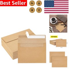 A7 Envelopes 50 Count Brown Self-Seal 5×7 Invitation Stationery Card